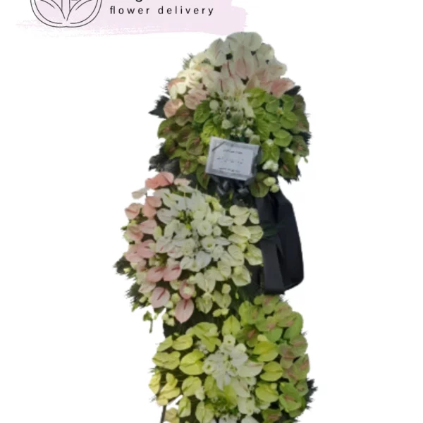 تاج گل ترحیم سه طبقه کد 2001