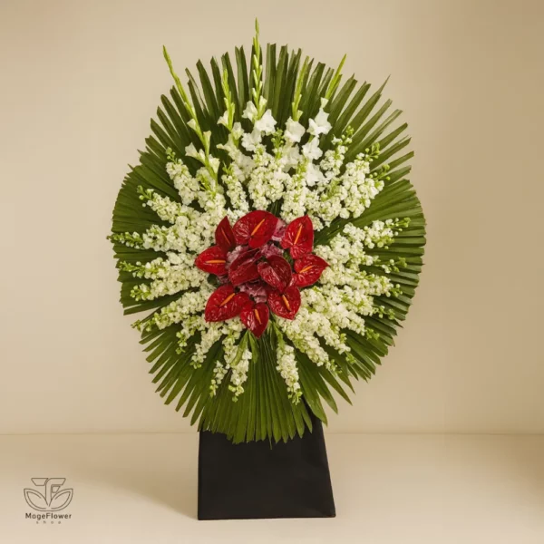 تاج گل ترحیم یک طبقه کد 2005