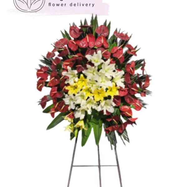 تاج گل برای تبریک و تسلیت کد 2015