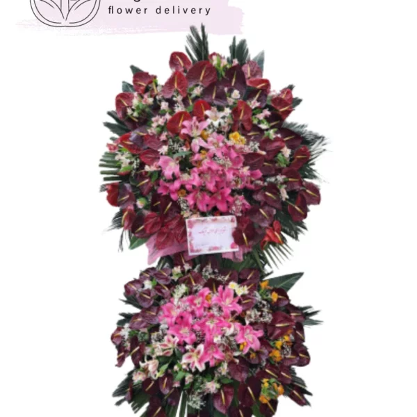 تاج گل دوطبقه برای تبریک و نمایشگاه کد 2020