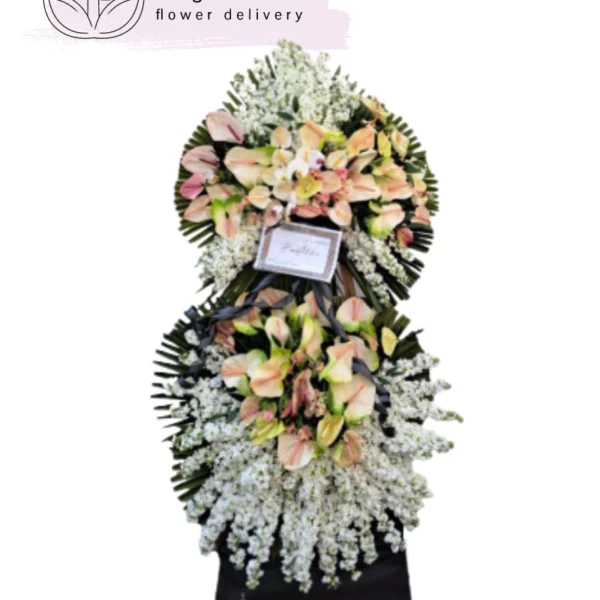 تاج گل دو طبقه ترحیم برای تسلیت کد 2023