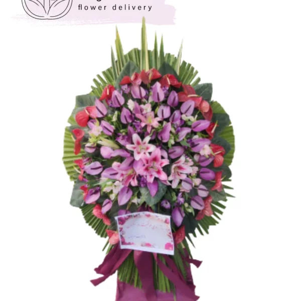 تاج گل فانتزی یک طبقه برای نمایشگاه کد 1078