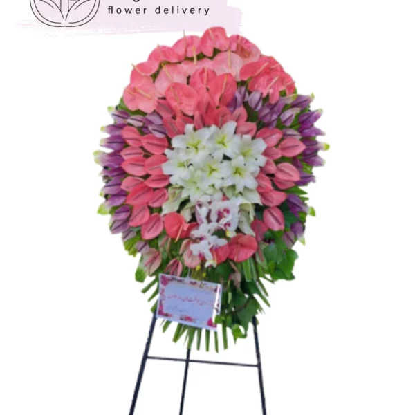 تاج گل فانتزی برای تبریک کد 2080