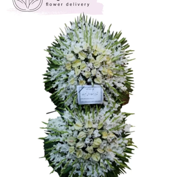 تاج گل دو طبقه کد 3001