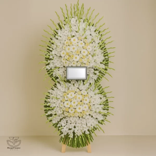 تاج گل دو طبقه کد 3039