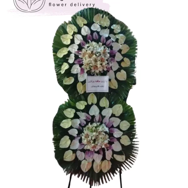 تاج گل دو طبقه کد 3041