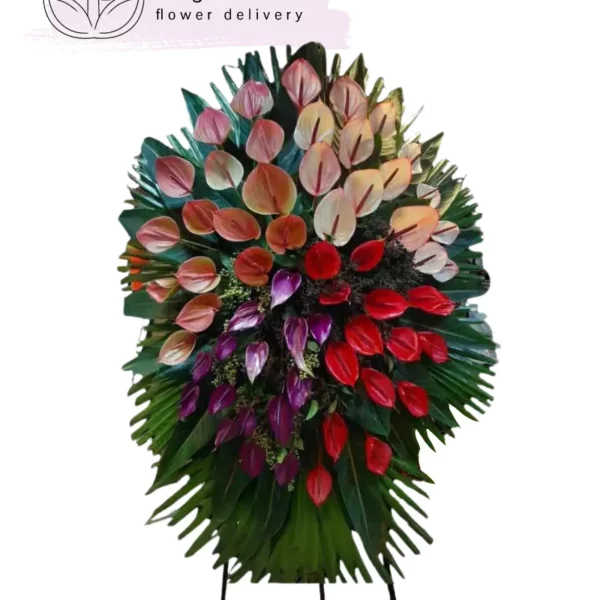 تاج گل آنتوریوم کد 3045