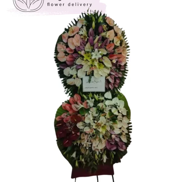 تاج گل دو طبقه کد 3048