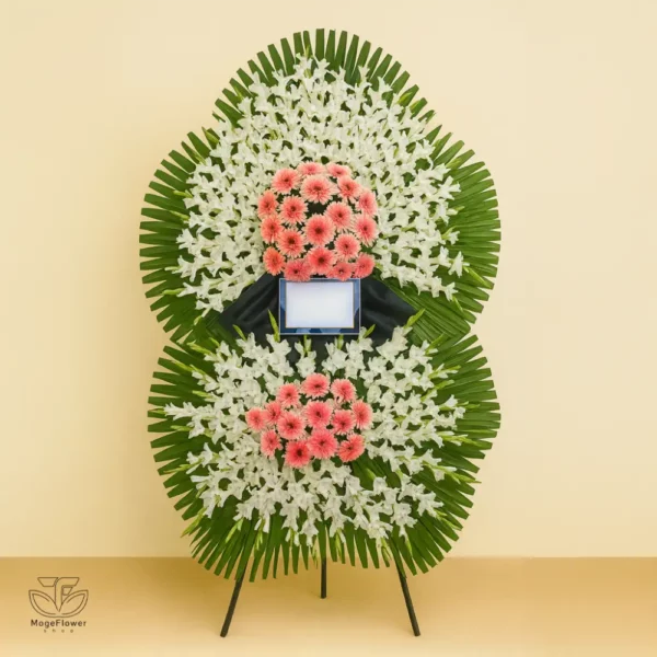 تاج گل دو طبقه کد 3090