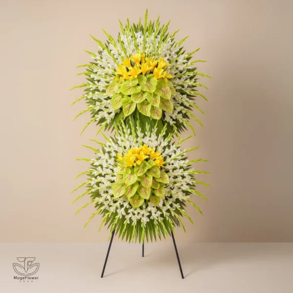 تاج گل دو طبقه کد 3124