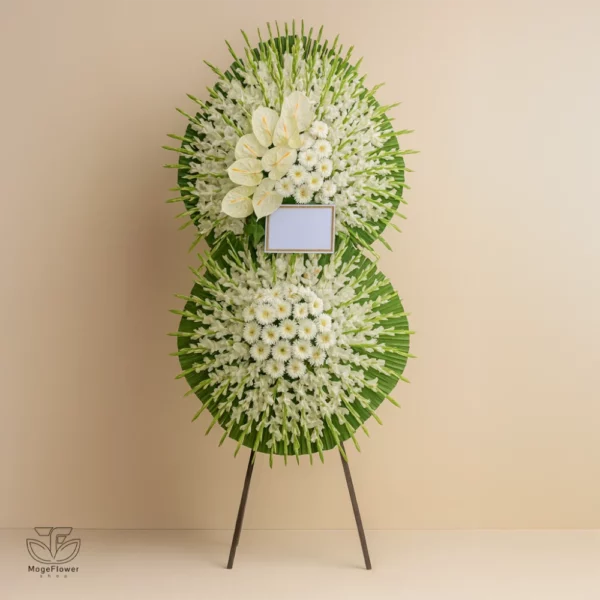 تاج گل دو طبقه کد 3125