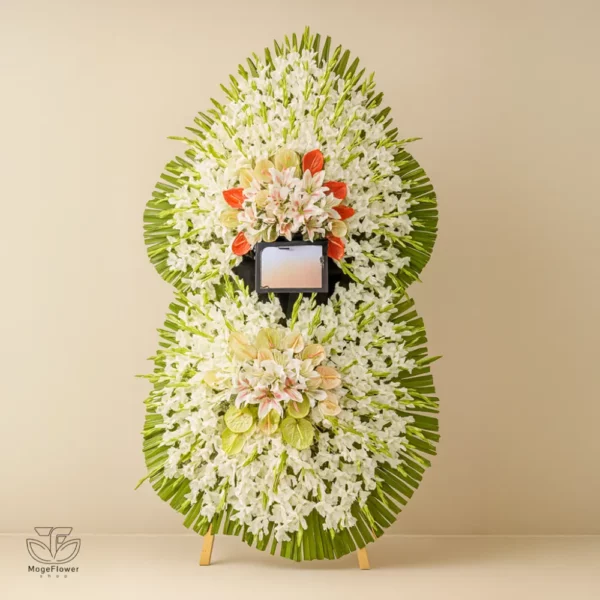 تاج گل دو طبقه کد 3130