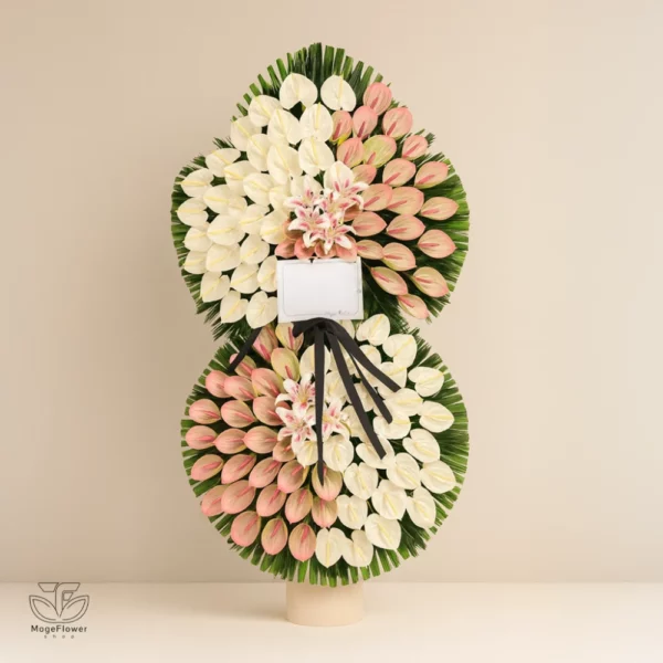 تاج گل دو طبقه کد 3178