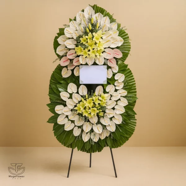 تاج گل دو طبقه کد 3179