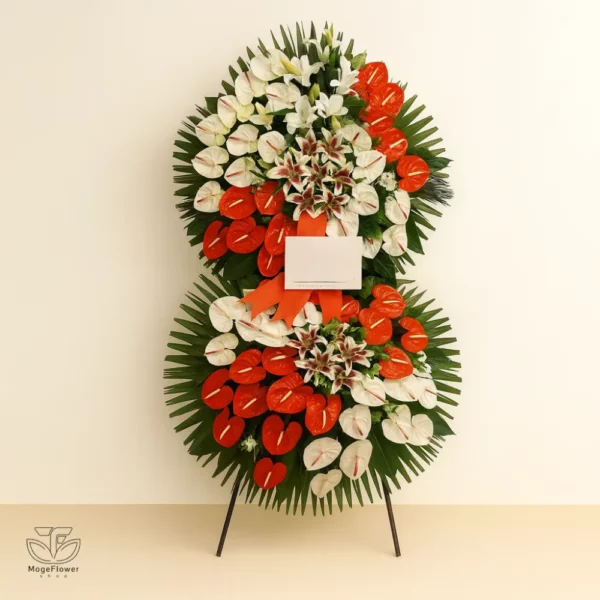 تاج گل دو طبقه کد 3183