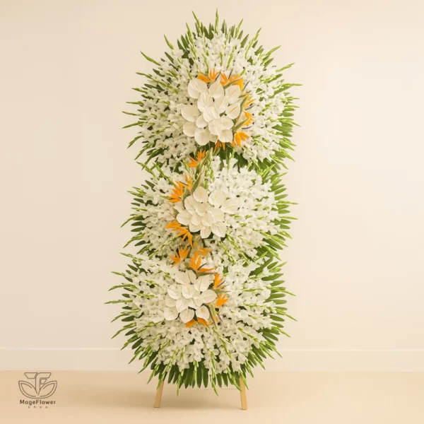 تاج گل سه طبقه کد 3185