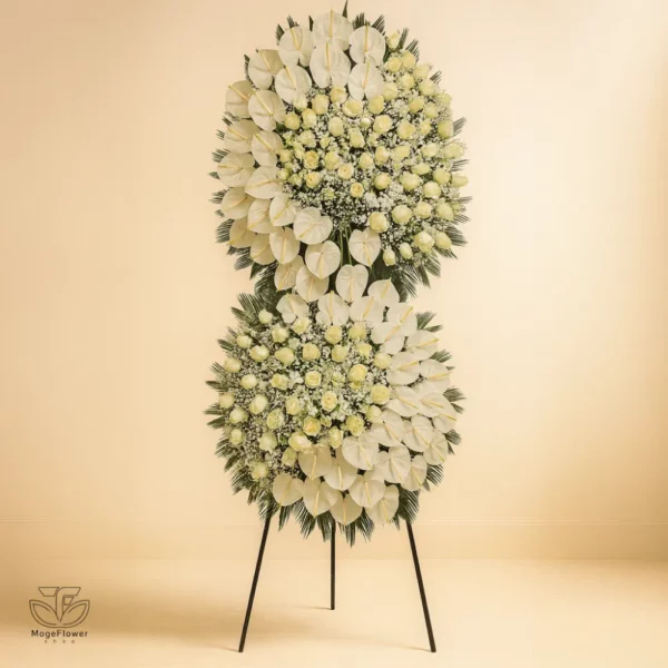 تاج گل دو طبقه کد 3187