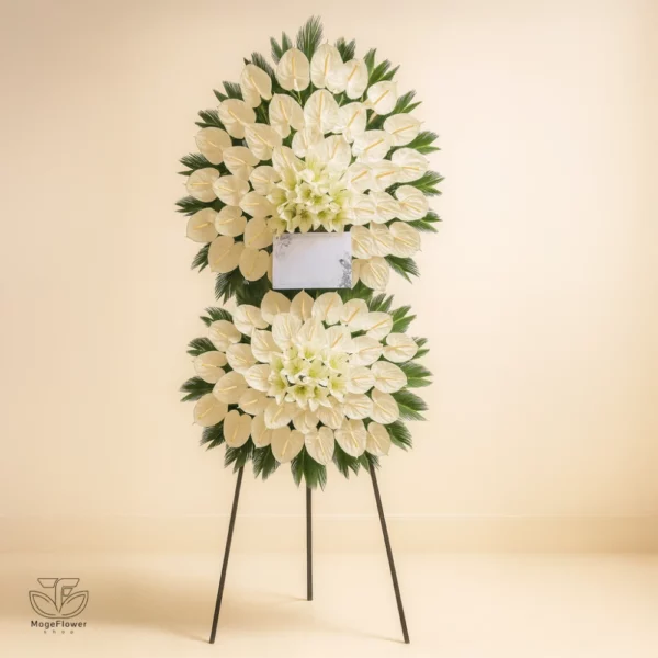 تاج گل دو طبقه کد 3190