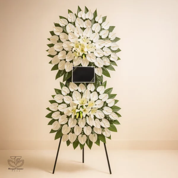 تاج گل دو طبقه کد 3191