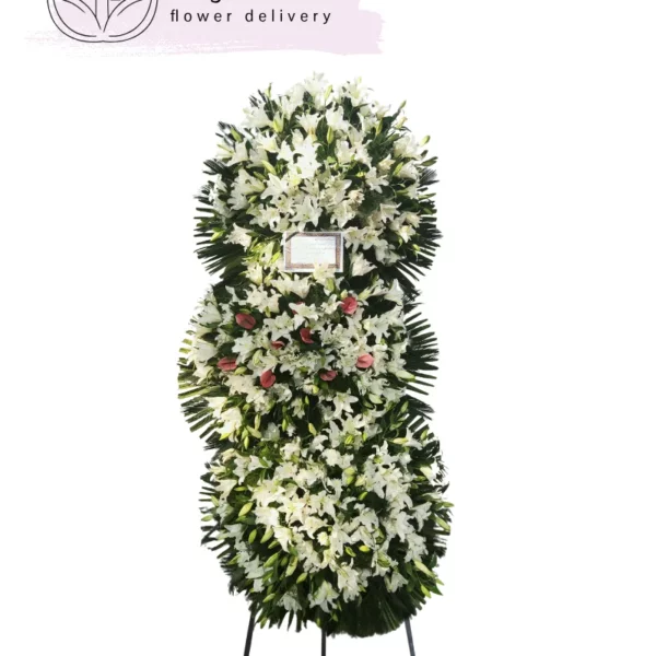 تاج گل سه طبقه کد 3227