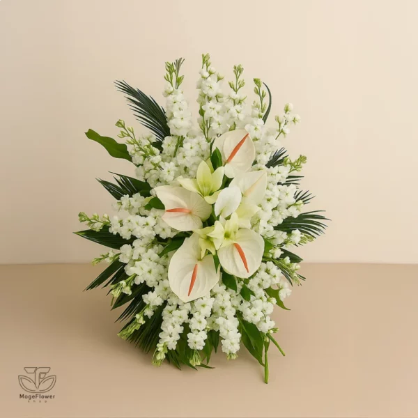 تاج گل یک طیقه کد 3229