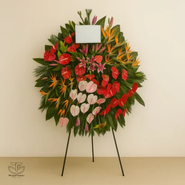 تاج گل یک طبقه کد 3232