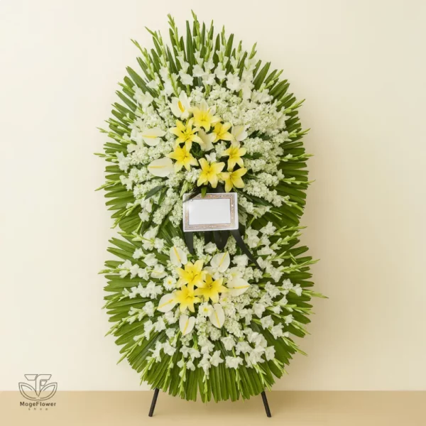 تاج گل دو طیقه کد 3235