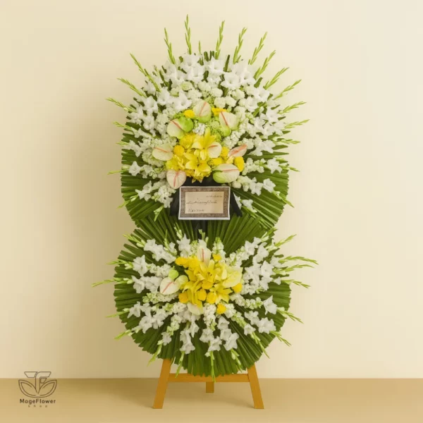 تاج گل دو طبقه کد 3237