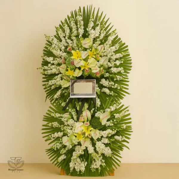 تاج گل دو طبقه کد 3242