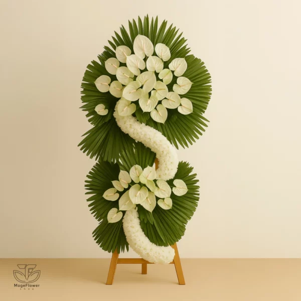 تاج گل دو طبقه کد 3244