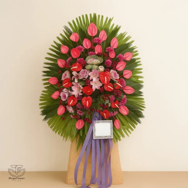 تاج گل یک طبقه کد 3245