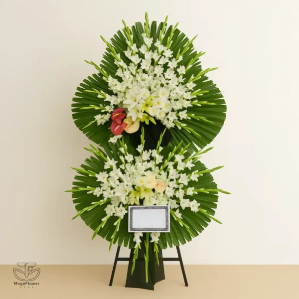 تاج گل دو طبقه کد 3348