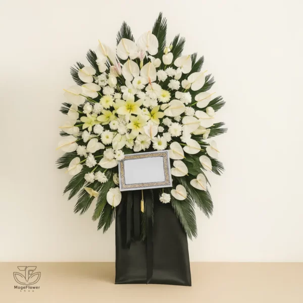 تاج گل یک طبقه کد 3250