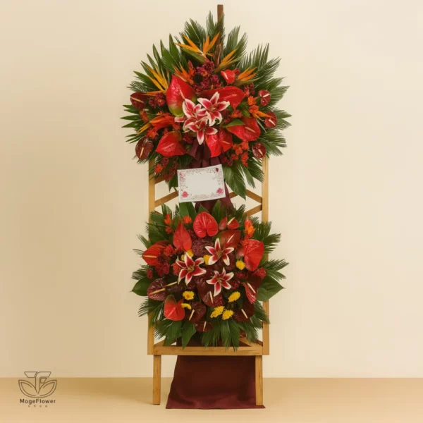 تاج گل دو طبقه کد 3261