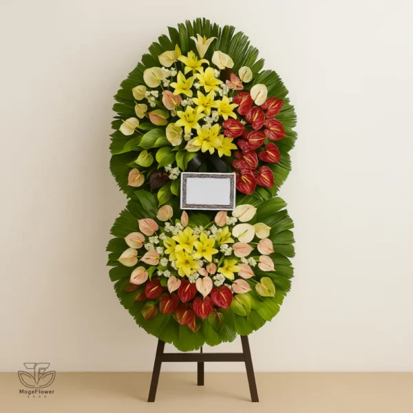 تاج گل دو طبقه کد 3266