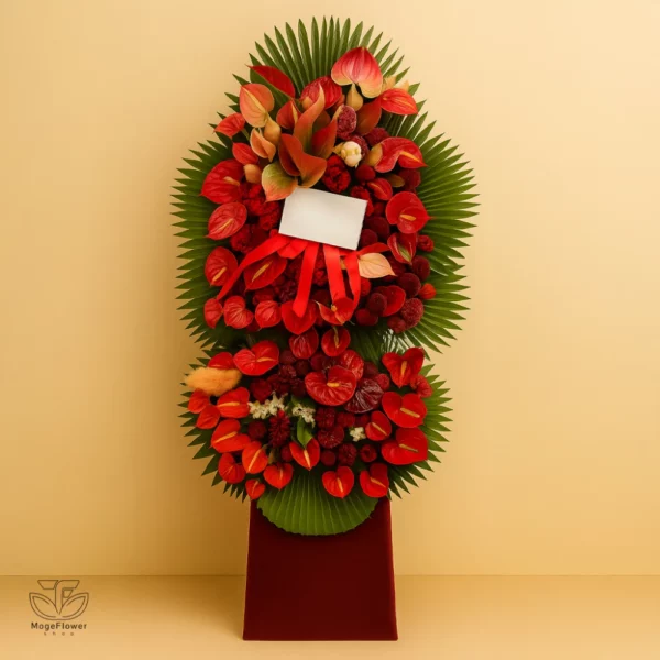 تاج گل دو طبقه کد 3277