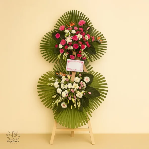 تاج گل دو طبقه کد 3292