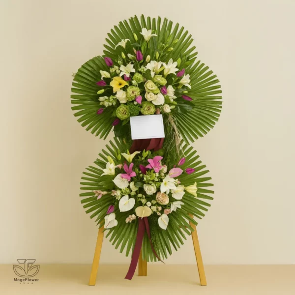 تاج گل دو طبقه کد 3293