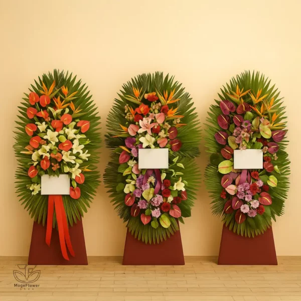 تاج گل دو طبقه کد 3296