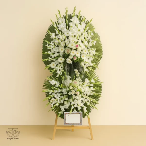 تاج گل دو طبقه کد 3303