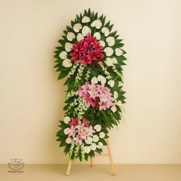 تاج گل سه طبقه کد 3318