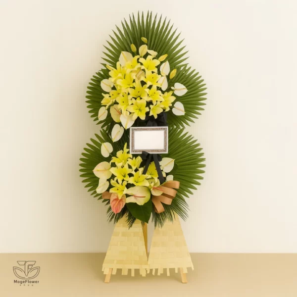 تاج گل دو طبقه کد 3322