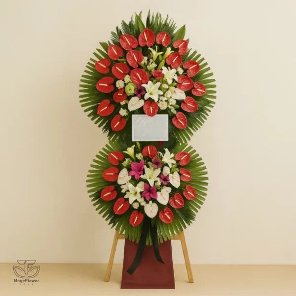 تاج گل دو طبقه کد 3325