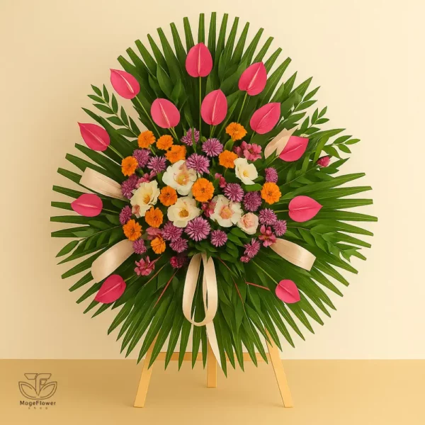 تاج گل یک طبقه کد 3332