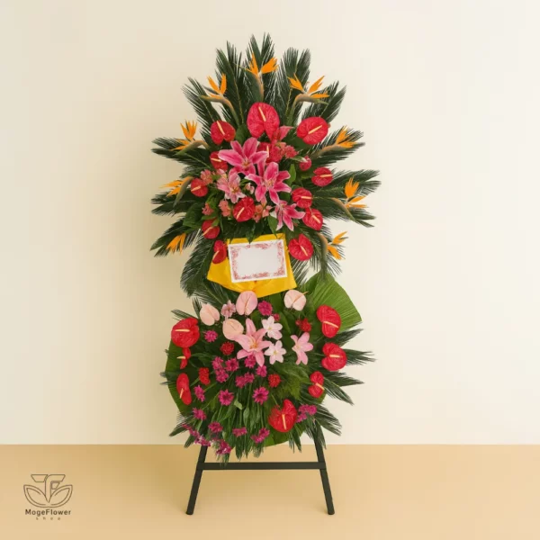 تاج گل دو طبقه کد 3340