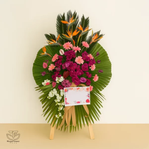 تاج گل یک طبقه کد 3345