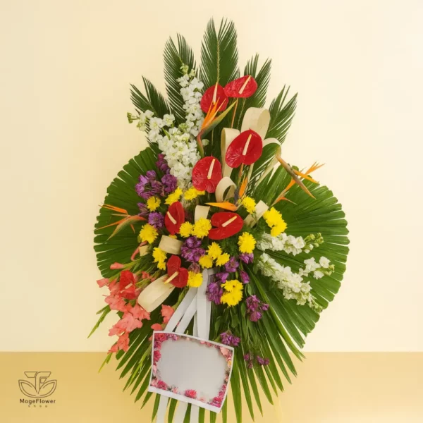 تاج گل یک طبقه کد 3346