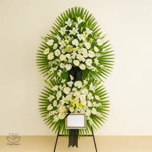 تاج گل دو طبقه کد 3357