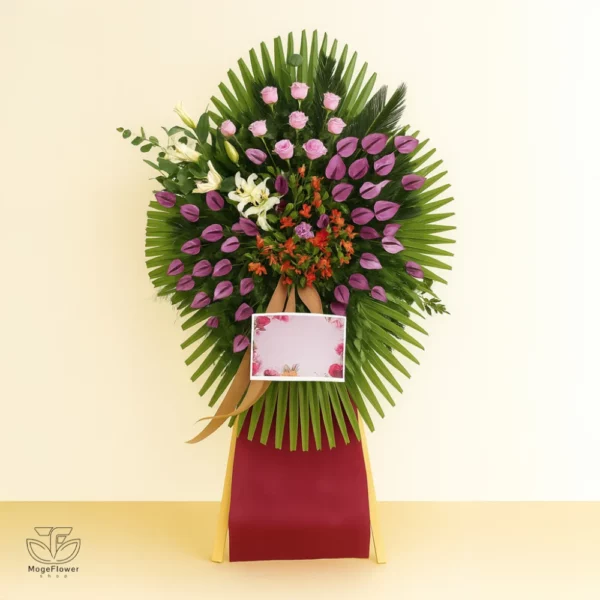 تاج گل یک طبقه کد 3360