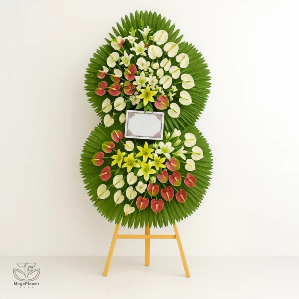 تاج گل دو طبقه کد 3363